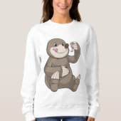 Mole met aardworm trui (Voorkant)