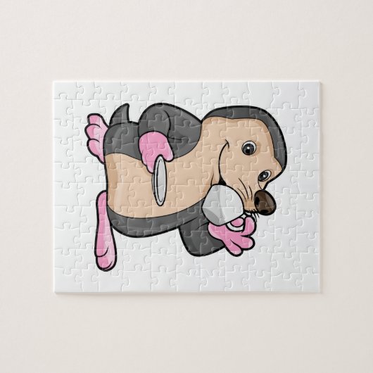 Mole met Cup Koffie & saucer Legpuzzel (Horizontaal)