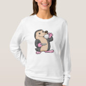 Mole met Cup Koffie & saucer T-shirt (Voorkant)