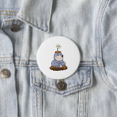 Mole met Daisy Flower Ronde Button 7,6 Cm (In situ)