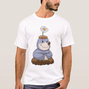 Mole met Daisy Flower T-shirt