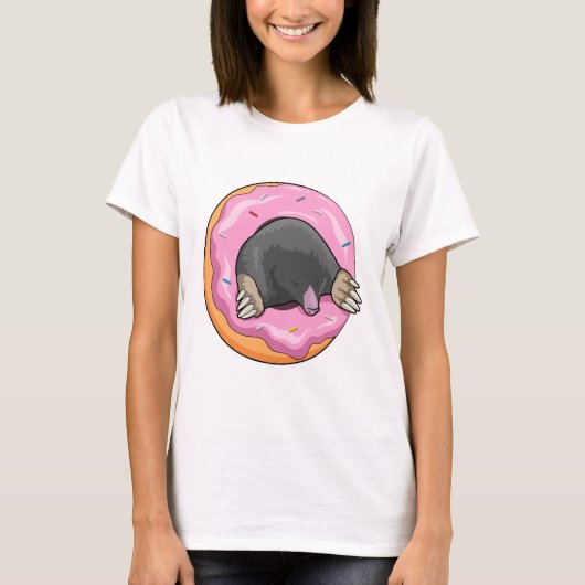 Mole met Donut T-shirt (Voorkant)