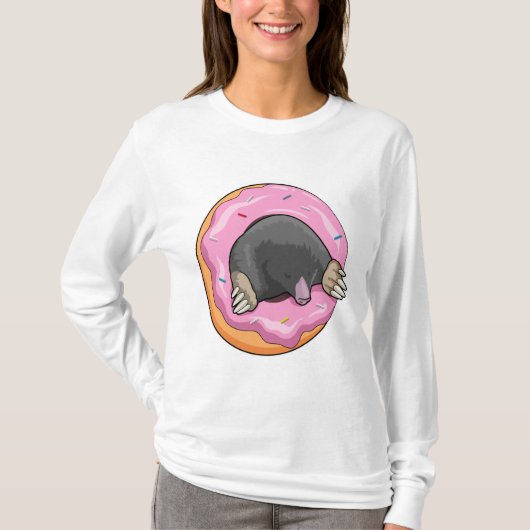 Mole met Donut T-shirt (Voorkant)