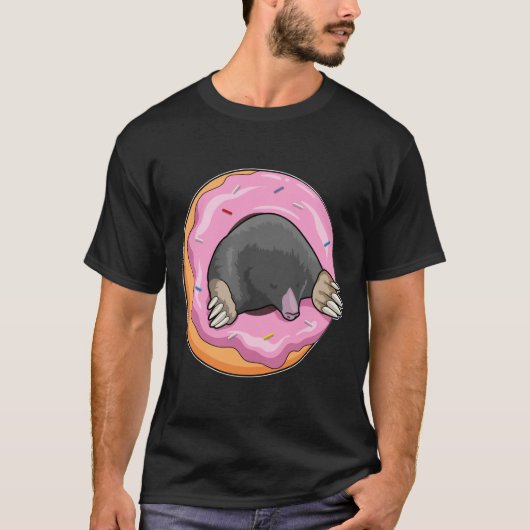 Mole met Donut T-shirt (Voorkant)