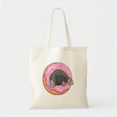 Mole met Donut Tote Bag (Voorkant)