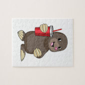 Mole met Drink mok Legpuzzel (Horizontaal)