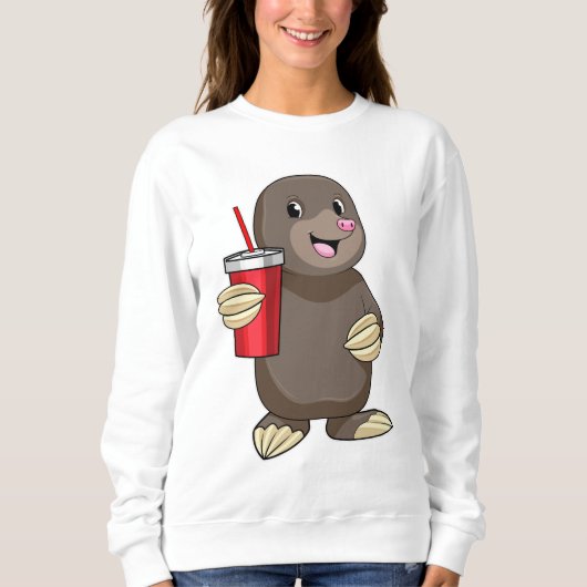 Mole met Drink mok Trui (Voorkant)
