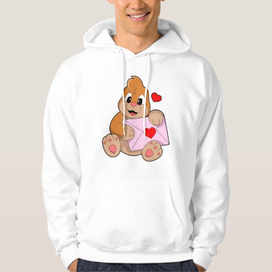 Mole met hartenvelop hoodie (Voorkant)