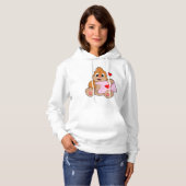 Mole met hartenvelop hoodie (Voorkant volledig)