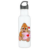 Mole met hartenvelop waterfles  (Voorkant)