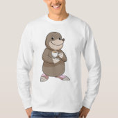 Mole met koffiebeker t-shirt (Voorkant)