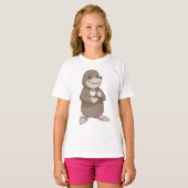 Mole met koffiebeker t-shirt (Voorkant volledig)