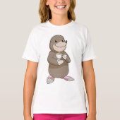 Mole met koffiebeker t-shirt (Voorkant)