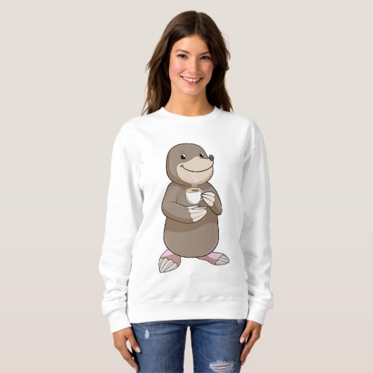 Mole met koffiebeker trui (Voorkant volledig)