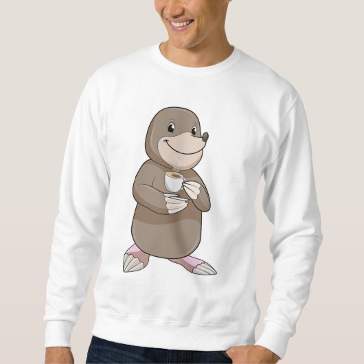Mole met koffiebeker trui (Voorkant)