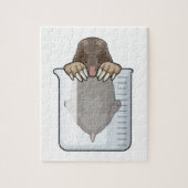 Mole met maatbekertje legpuzzel (Verticaal)