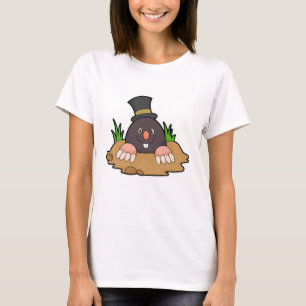 Mole met Molehill en Pet T-shirt
