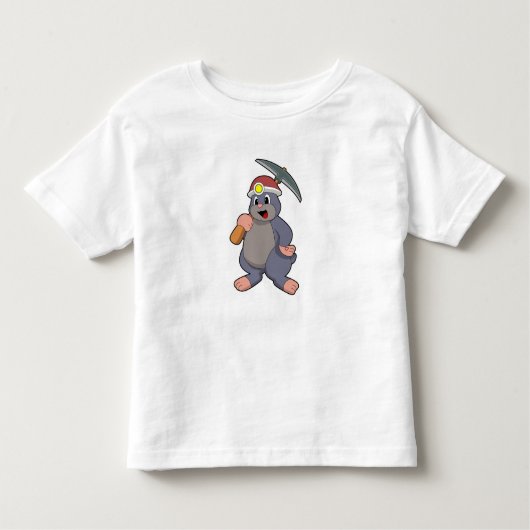 Mole met Pickaxe Kinder Shirts (Voorkant)