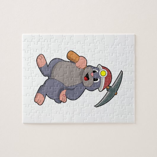 Mole met Pickaxe Legpuzzel (Horizontaal)