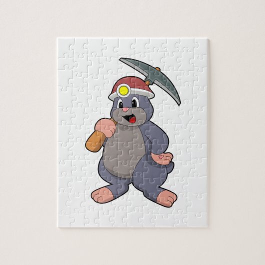 Mole met Pickaxe Legpuzzel (Verticaal)