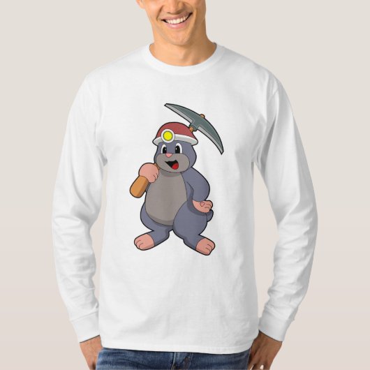 Mole met Pickaxe T-shirt (Voorkant)