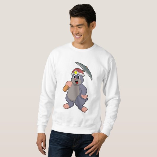 Mole met Pickaxe Trui (Voorkant volledig)