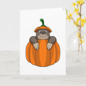 Mole met pompoen kaart (Gele Bloem)