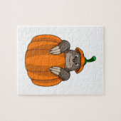 Mole met pompoen legpuzzel (Horizontaal)