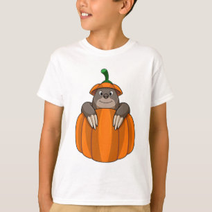 Mole met pompoen t-shirt