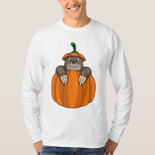 Mole met pompoen t-shirt (Voorkant)