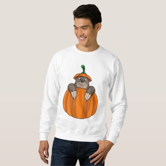 Mole met pompoen trui (Voorkant volledig)