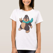 Mole met Scarf T-shirt (Voorkant)