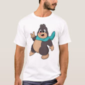 Mole met Scarf T-shirt (Voorkant)