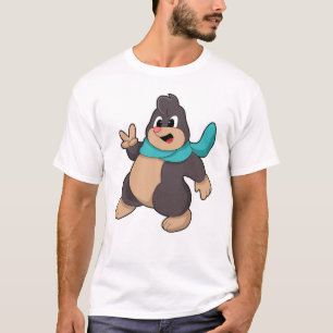 Mole met Scarf T-shirt