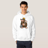 Mole met schittering en hard pet hoodie (Voorkant volledig)
