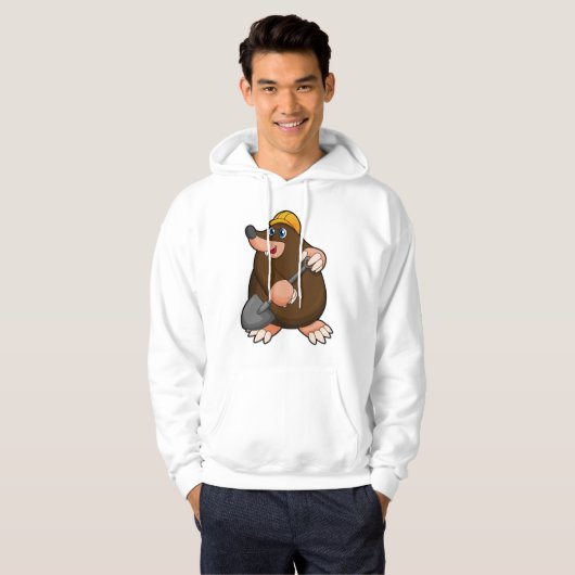 Mole met schittering en hard pet hoodie (Voorkant volledig)