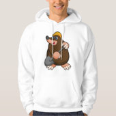 Mole met schittering en hard pet hoodie (Voorkant)