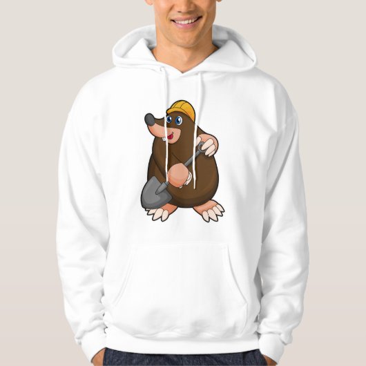 Mole met schittering en hard pet hoodie (Voorkant)