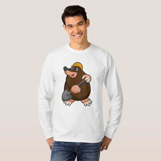Mole met schittering en hard pet t-shirt (Voorkant volledig)