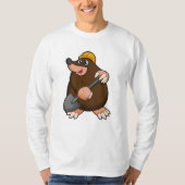 Mole met schittering en hard pet t-shirt (Voorkant)