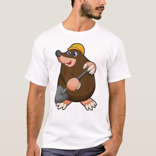 Mole met schittering en hard pet t-shirt (Voorkant)