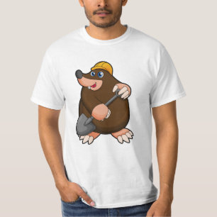 Mole met schittering en hard pet t-shirt
