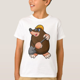 Mole met schittering en hard pet t-shirt