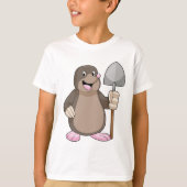 Mole met schoppen t-shirt (Voorkant)