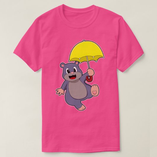 Mole met Umbrella T-shirt (Design voorkant)
