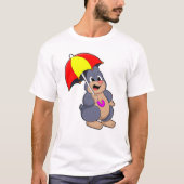 Mole met Umbrella T-shirt (Voorkant)