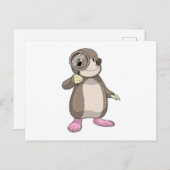 Mole met vergrootglas briefkaart (Voorkant / Achterkant)