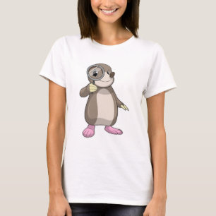 Mole met vergrootglas t-shirt