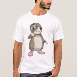Mole met vergrootglas t-shirt