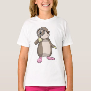 Mole met vergrootglas t-shirt